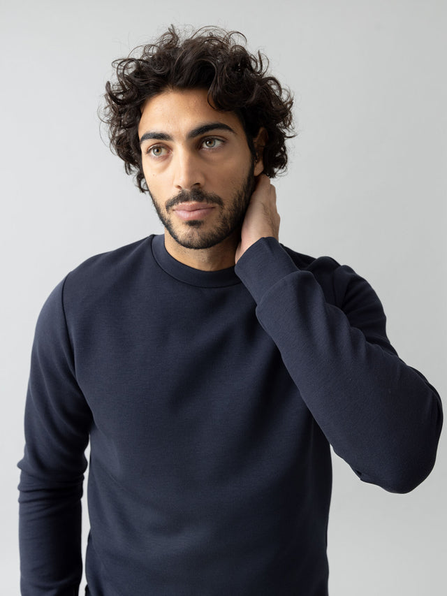 Mos Mosh, Navy Crew Neck Sweater