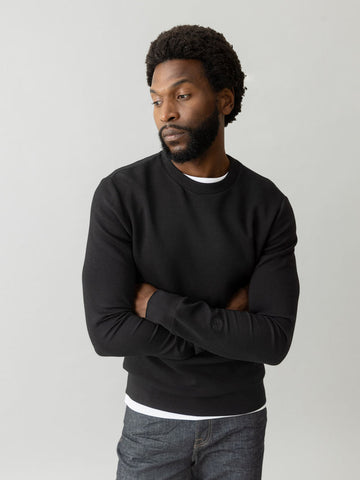 Mos Mosh, Black Crew Neck Sweater