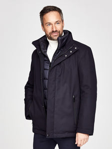 Cabano New Canadian, Wool Look Navy Jacket