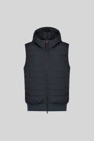 People Of Shibuya,Yokote Navy Quilted Hooded Puffer Vest