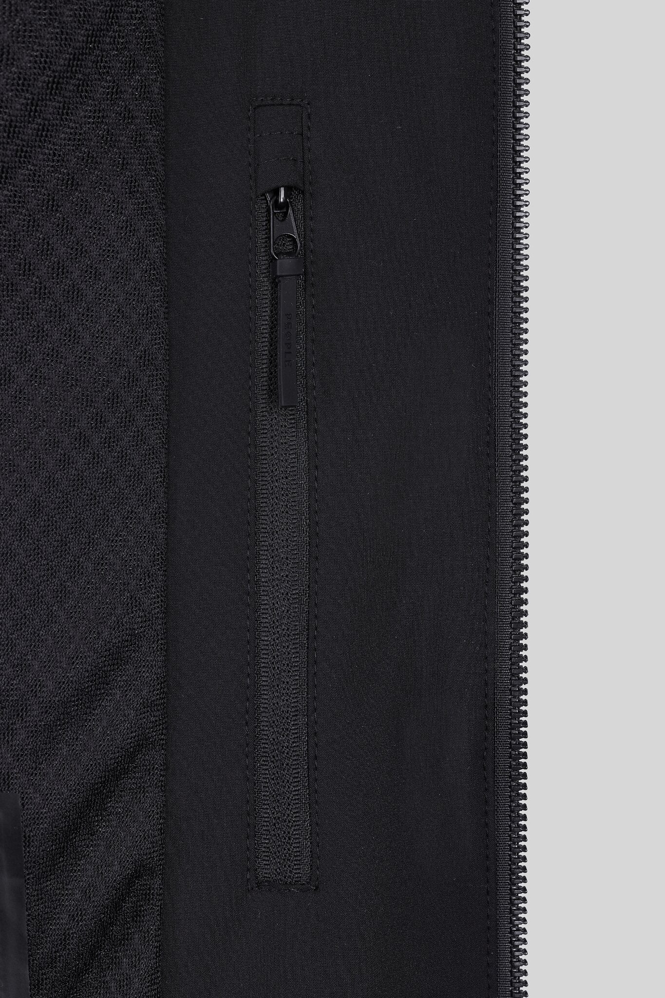 People Of Shibuya, Habaki Technical Zip-Up Jacket with Stand Collar-Black
