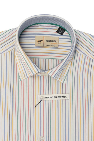 Gilbert Teckel,MultiColor Striped Shirt