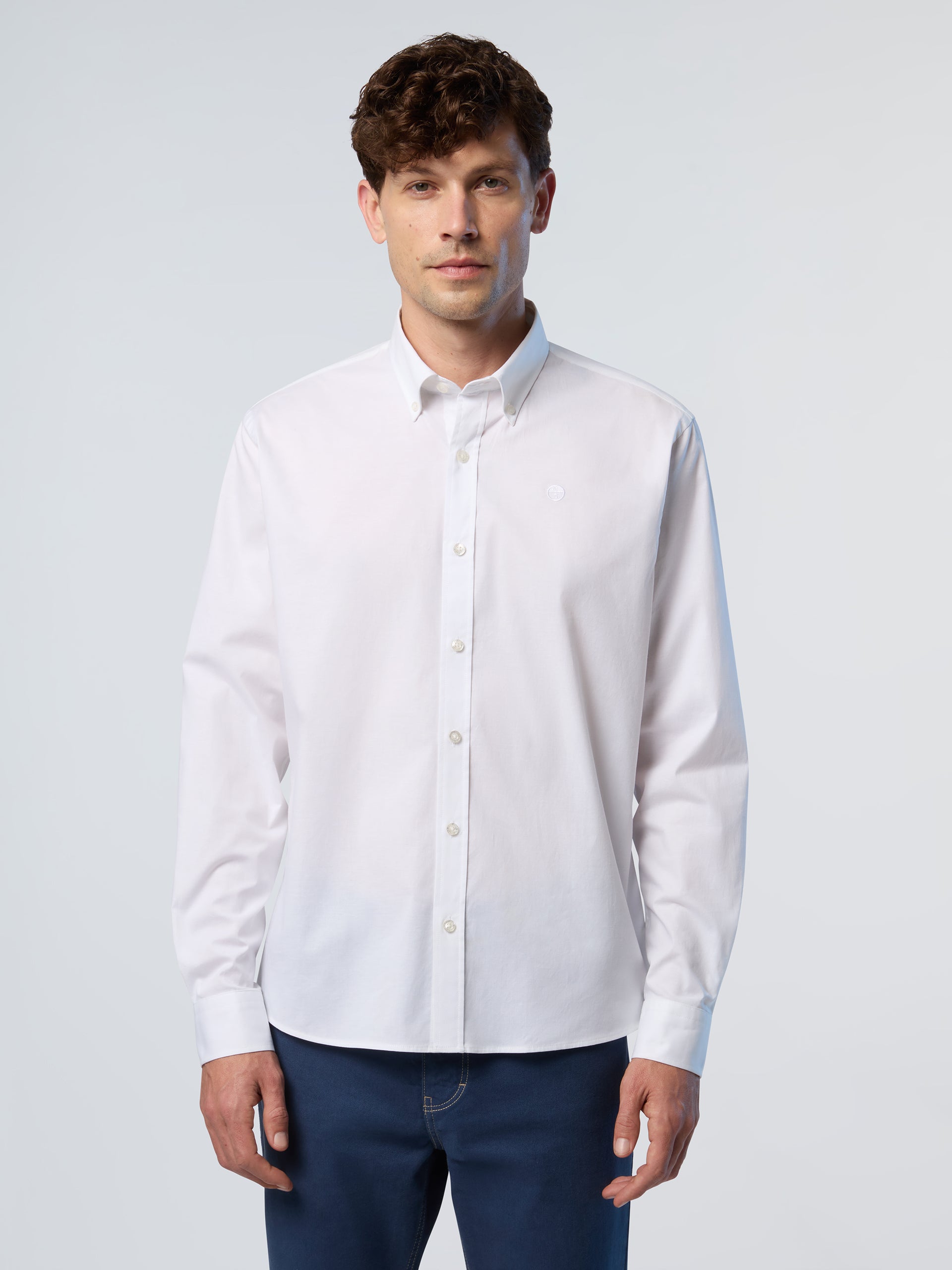 North Sails, White Stretch Poplin Shirt