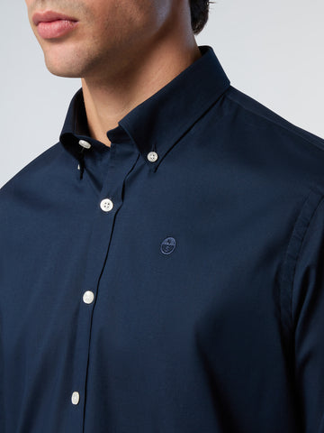 North Sails, Navy Stretch Poplin Shirt