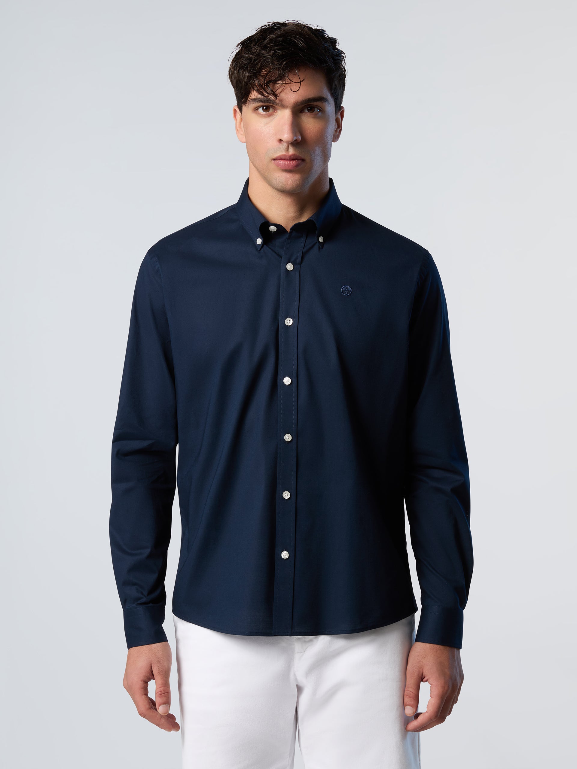 North Sails, Navy Stretch Poplin Shirt