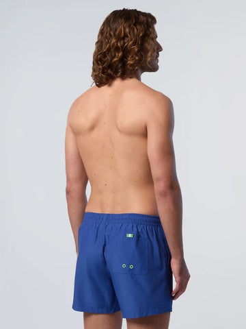 North Sails, Electric Blue Swim Shorts With Logo Patch