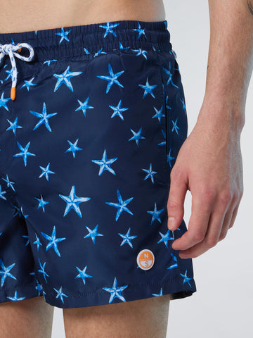 North Sails, REPREVE® Swim Shorts With Ocean Print