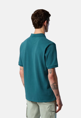 North Sails, Green Mediterranean Polo Shirt With Logo Patch