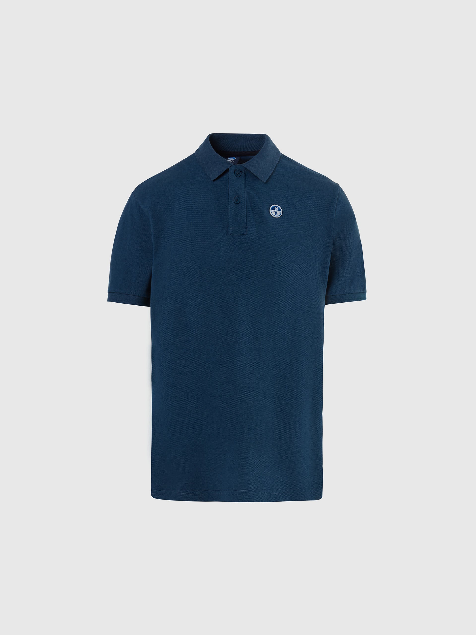 North Sails, Dark Denim  Polo Shirt With Logo Patch