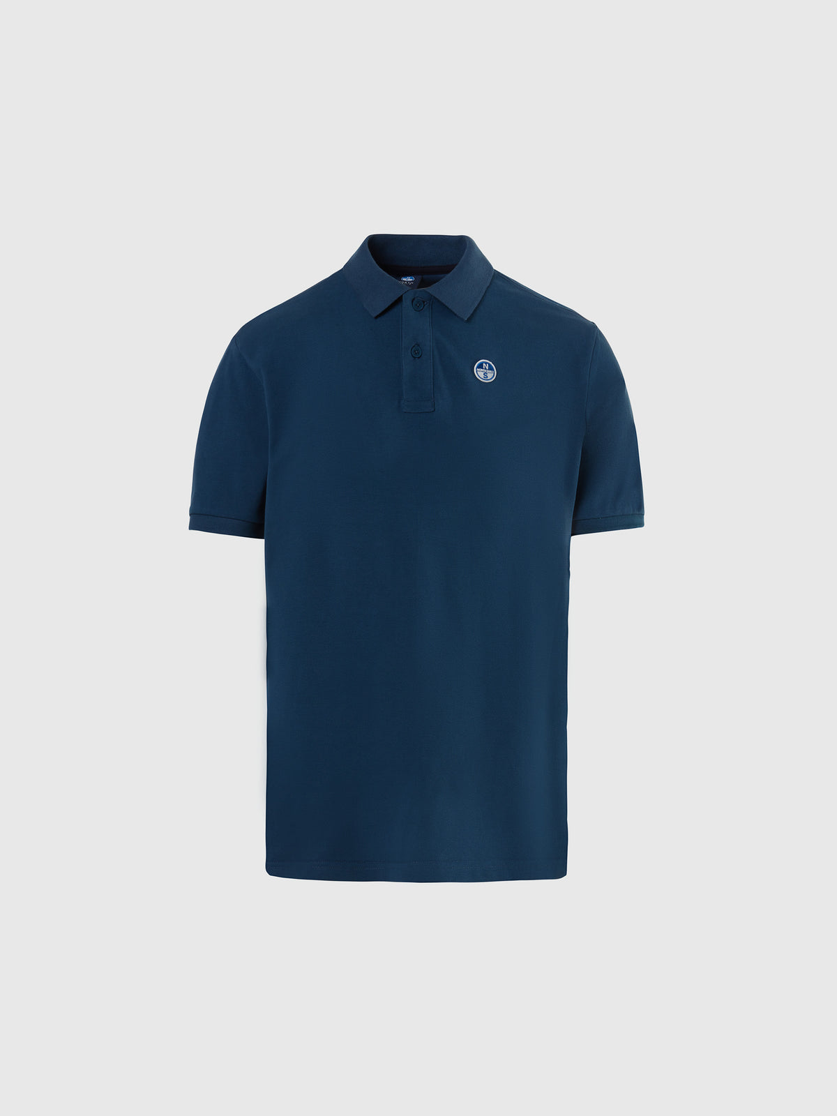 North Sails, Dark Denim  Polo Shirt With Logo Patch