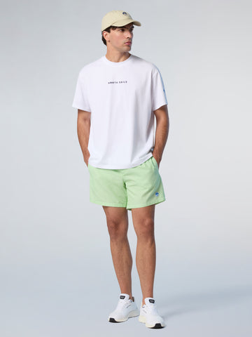 North Sails, White T-shirt with North Sails print