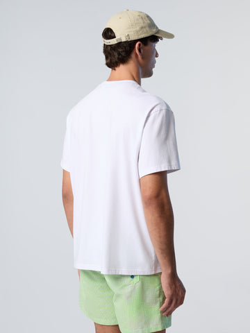 North Sails, White T-shirt with North Sails print