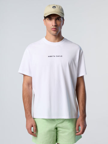 North Sails, White T-shirt with North Sails print