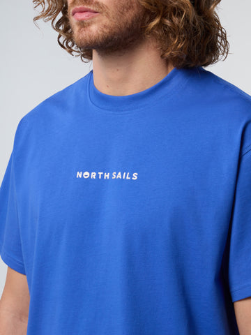 North Sails, Electric Blue T-shirt with North Sails print