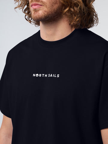 North Sails, Black T-shirt with North Sails print