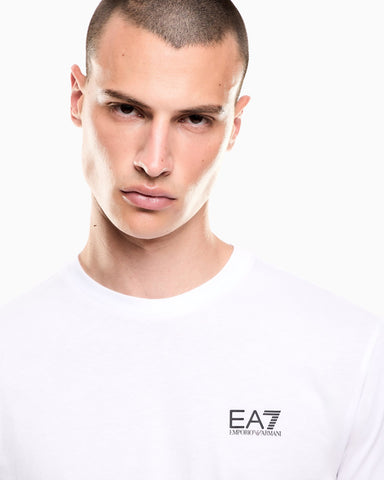 Emporio Armani, Logo Series Cotton-Jersey White T-shirt