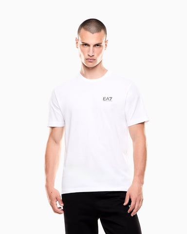 Emporio Armani, Logo Series Cotton-Jersey White T-shirt
