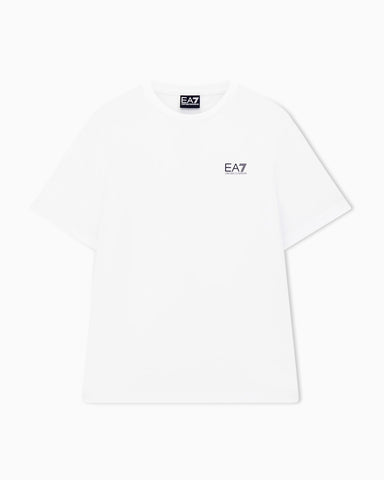 Emporio Armani, Logo Series Cotton-Jersey White T-shirt