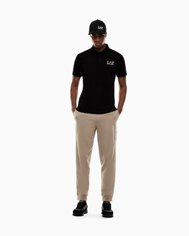 Emporio Armani, Visibility Cotton Jersey Black Polo