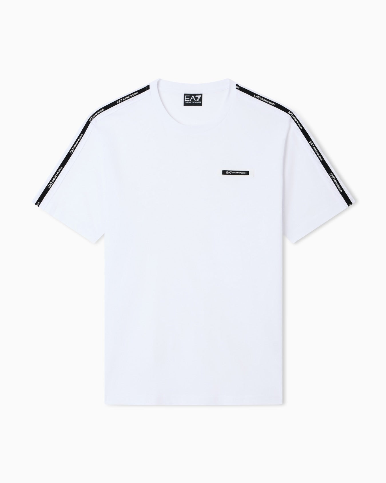 Emporio Armani, Logo Series Cotton Crew-Neck White T-shirt