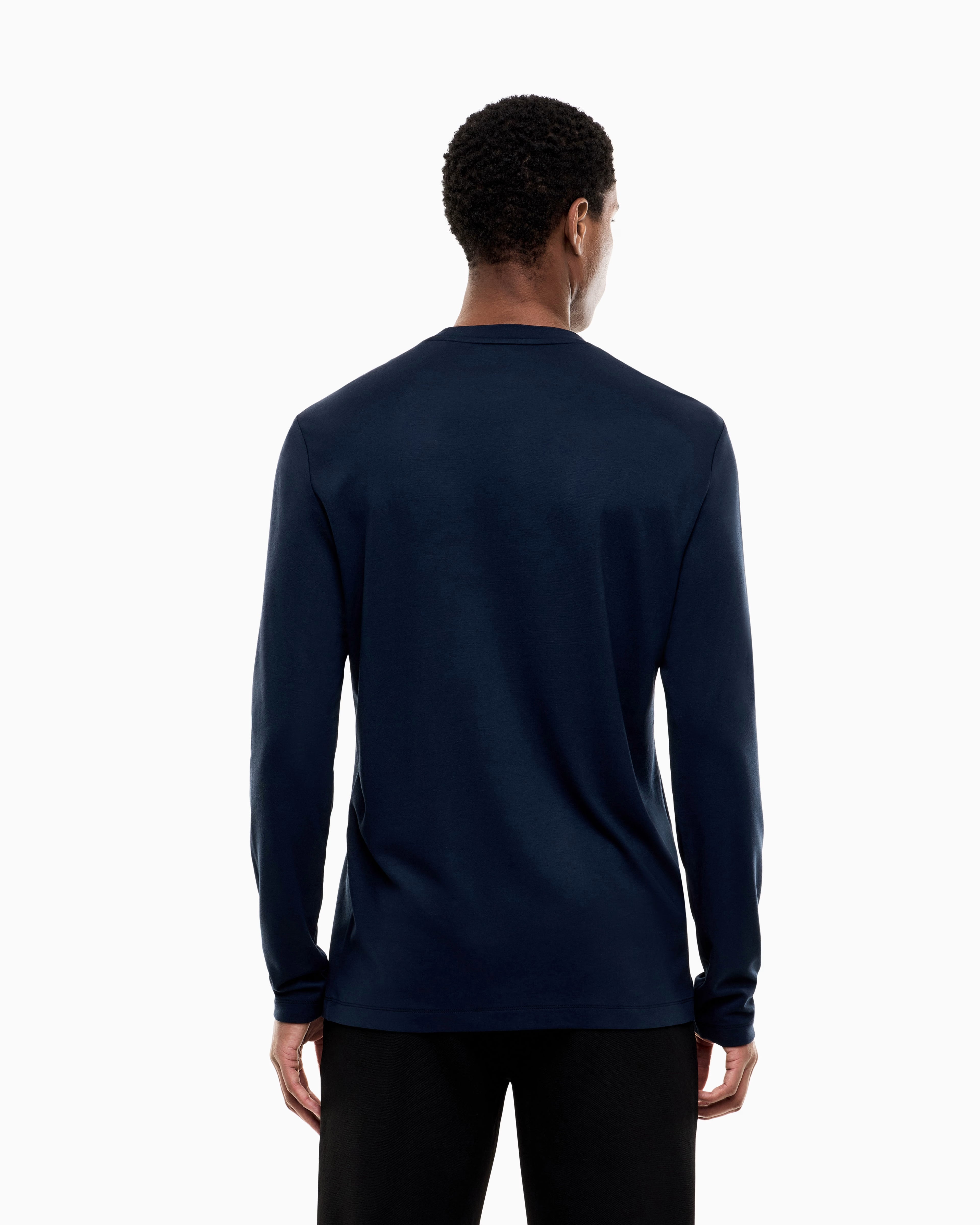 Emporio Armani, Regular fit t-shirt Premium Label in viscose-blend jersey