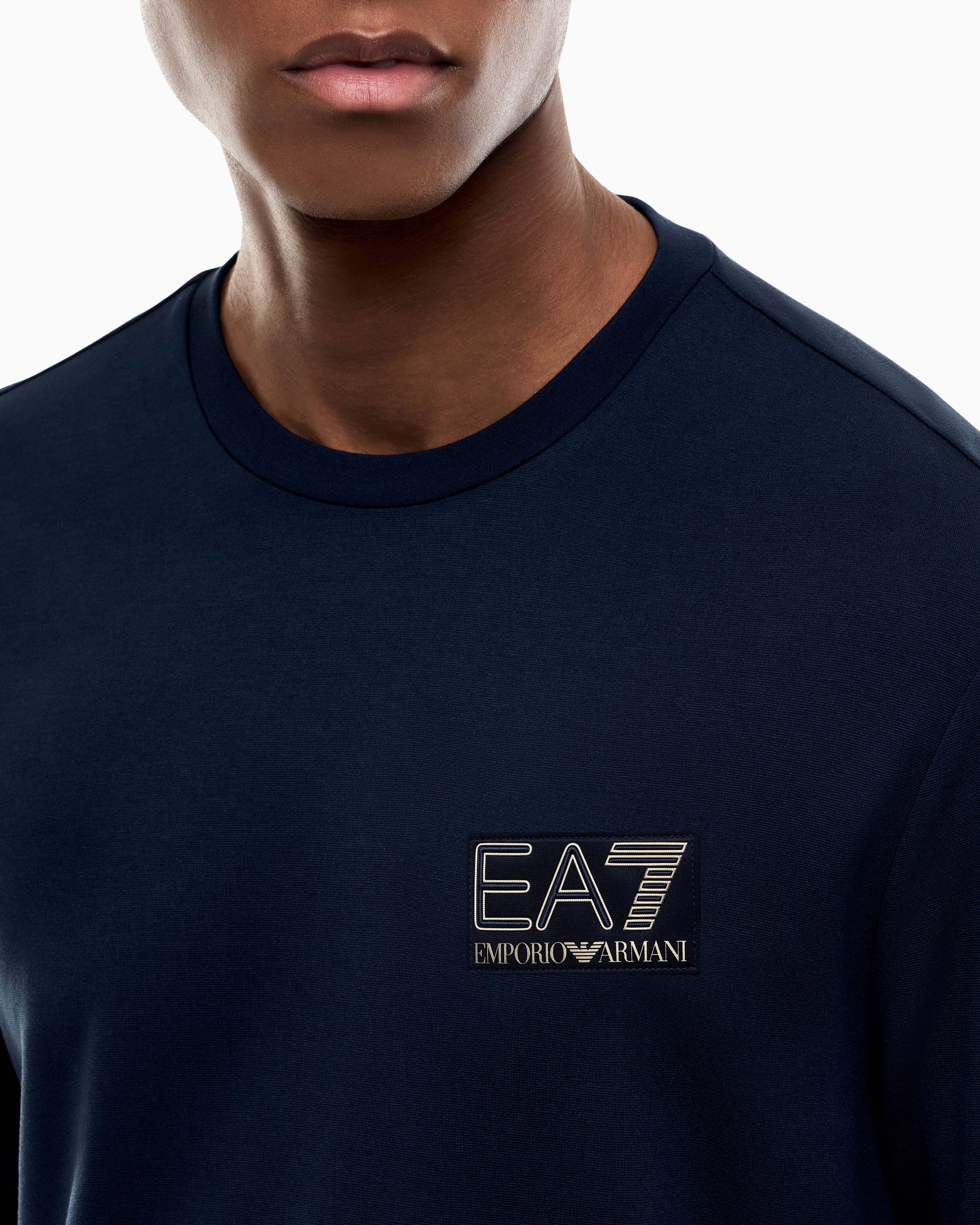 Emporio Armani, Regular fit t-shirt Premium Label in viscose-blend jersey