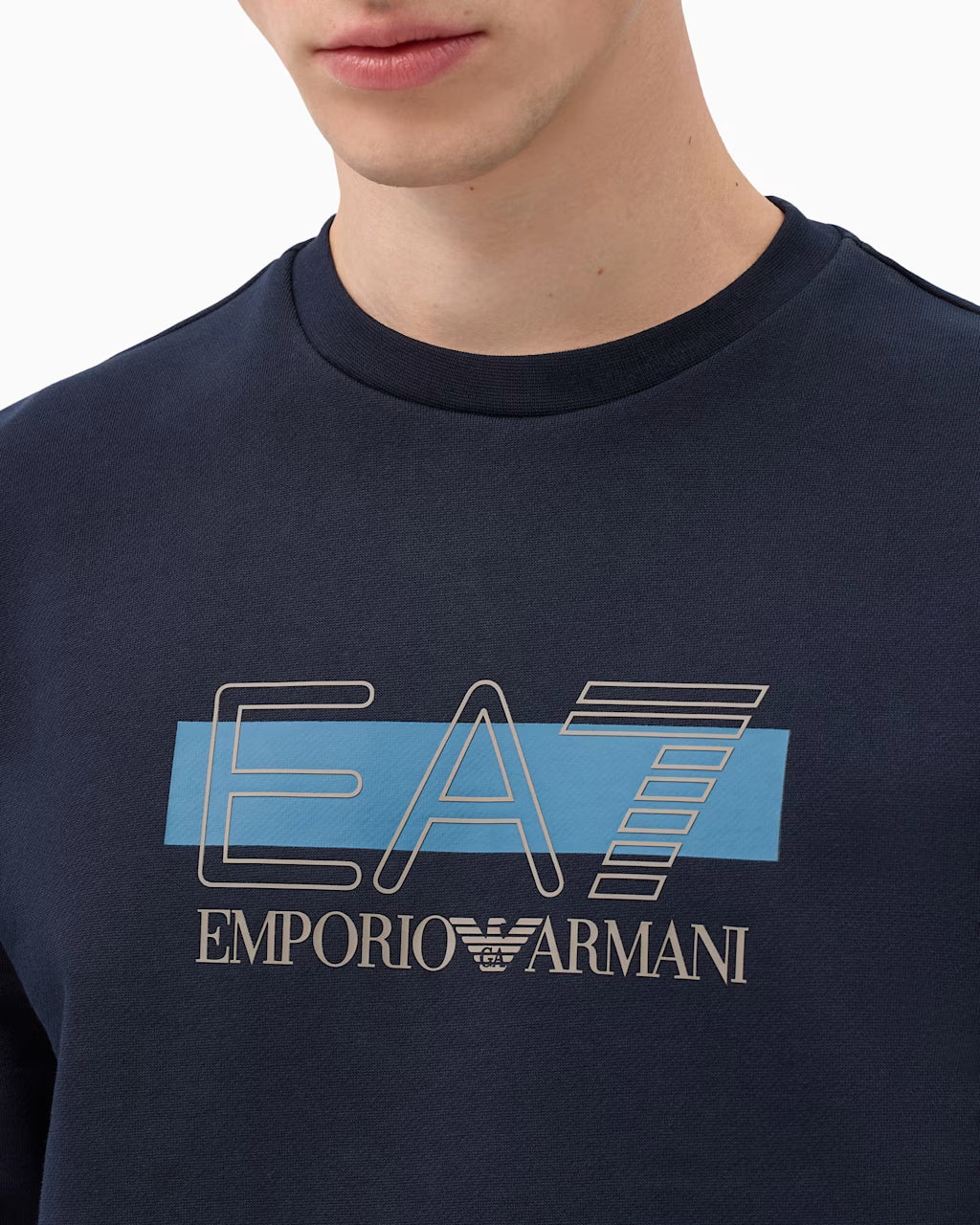 Emporio Armani, Sweatshirt Visibility Regular Fit-Navy