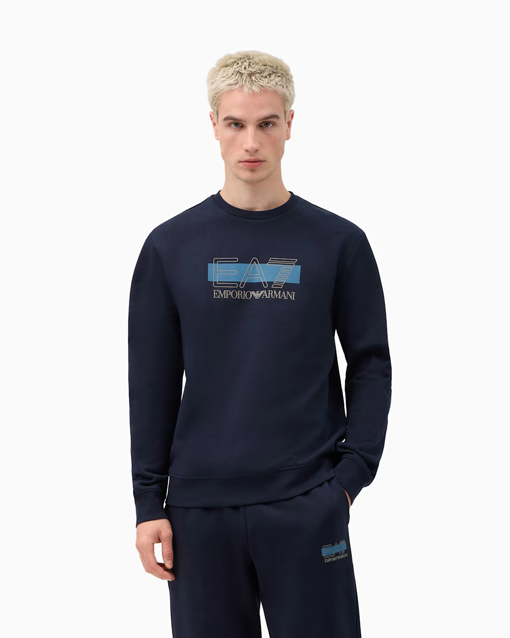 Emporio Armani, Sweatshirt Visibility Regular Fit-Navy