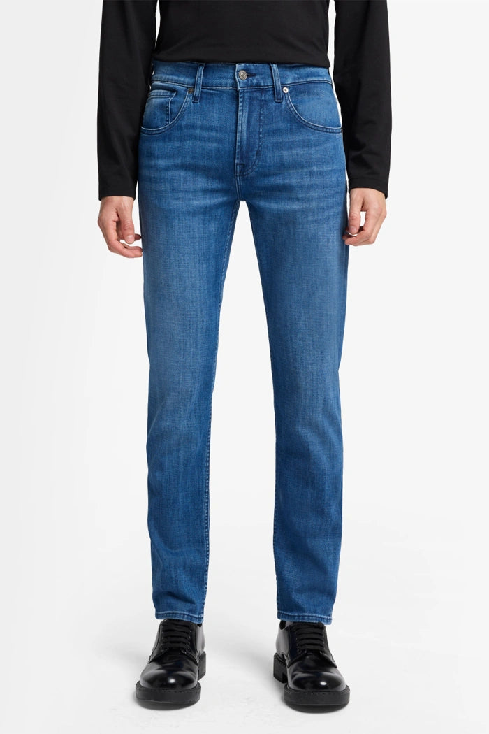 7 For All Mankind, Slimmy Tapered Luxe Dark Blue Jeans