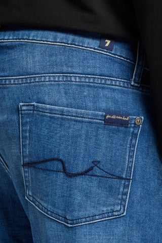 7 For All Mankind, Slimmy Tapered Luxe Dark Blue Jeans