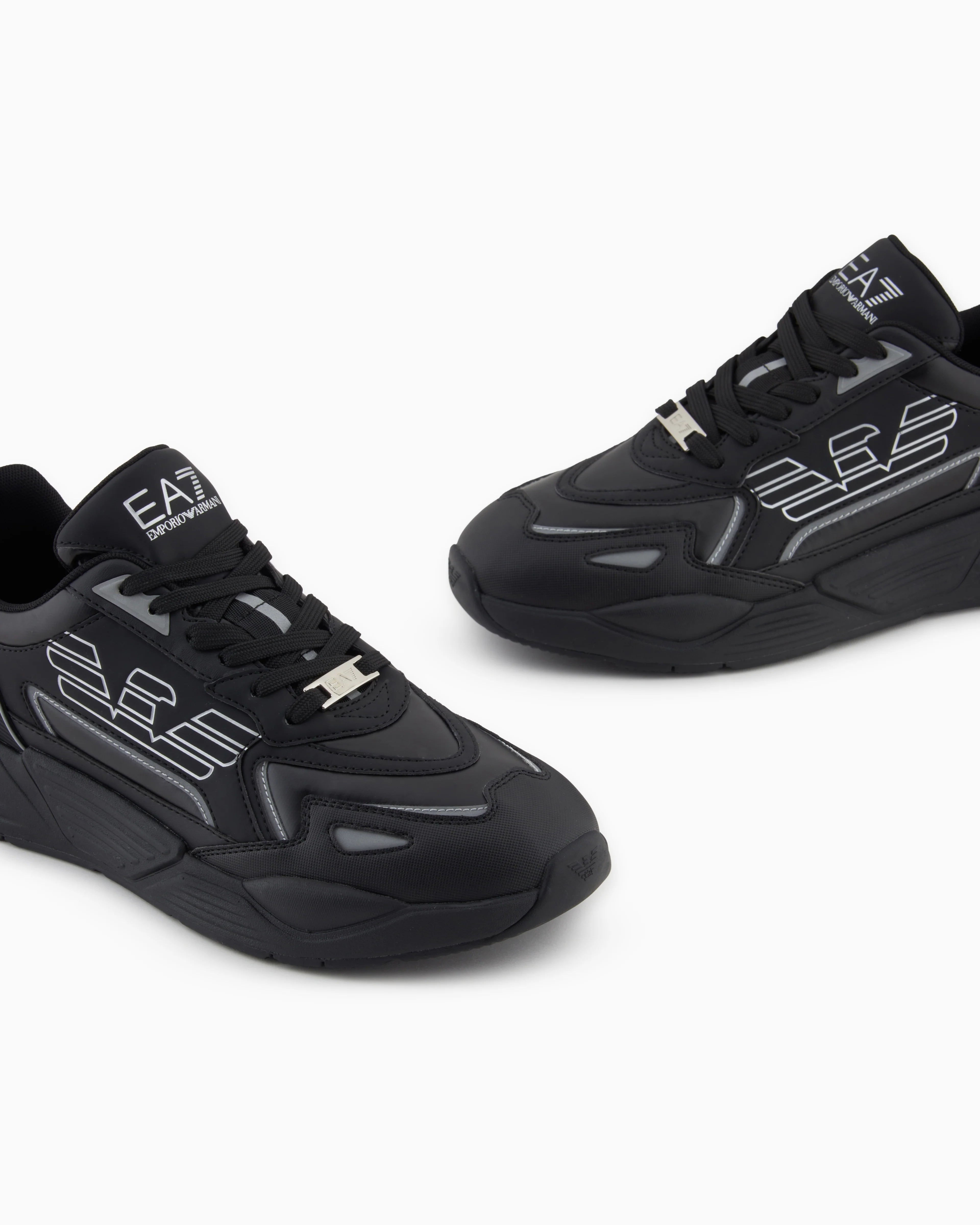 Emporio Armani, Ace Runner Special Black Sneakers