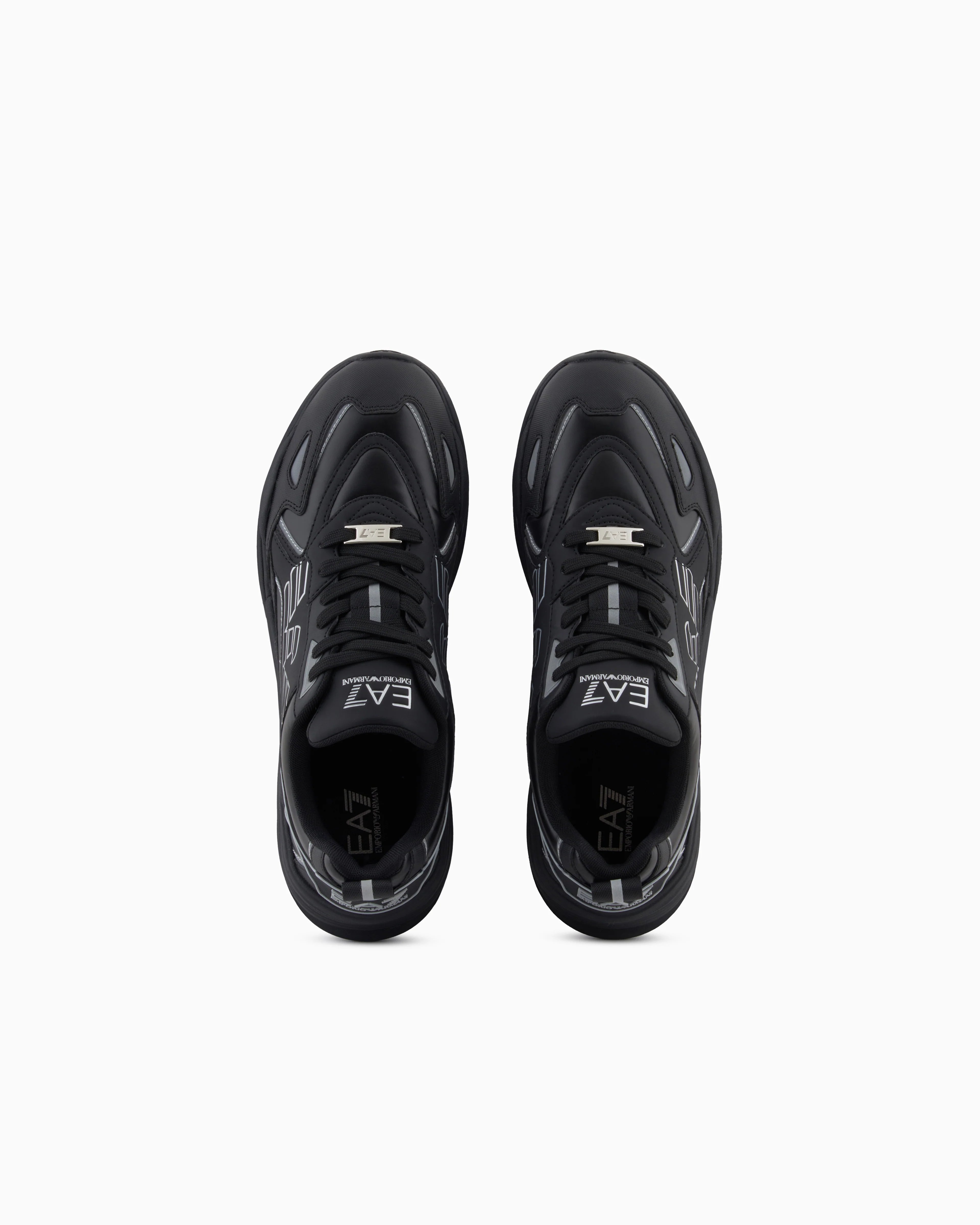 Emporio Armani, Ace Runner Special Black Sneakers