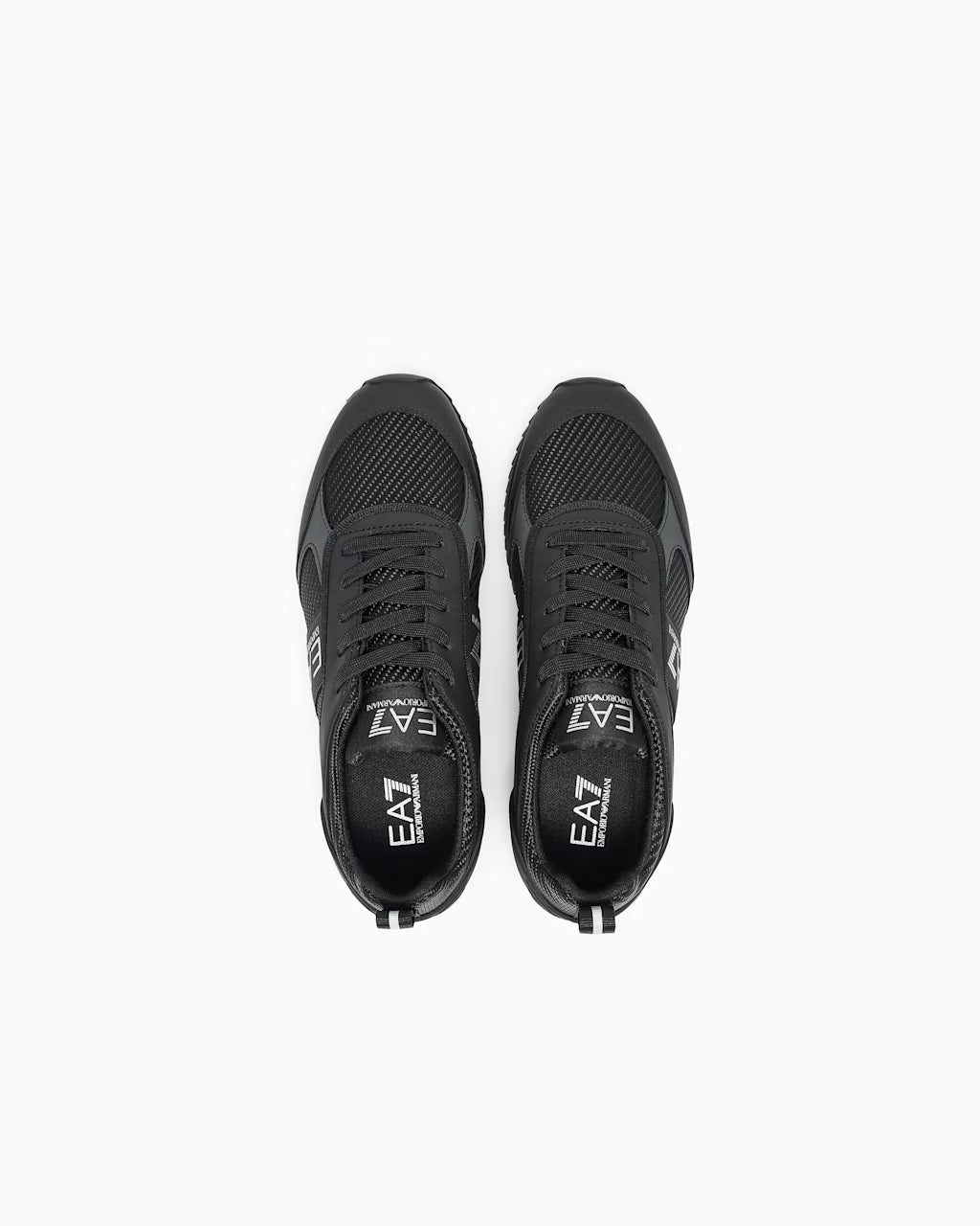 Emporio Armani, Sneakers Black and White Carbon
