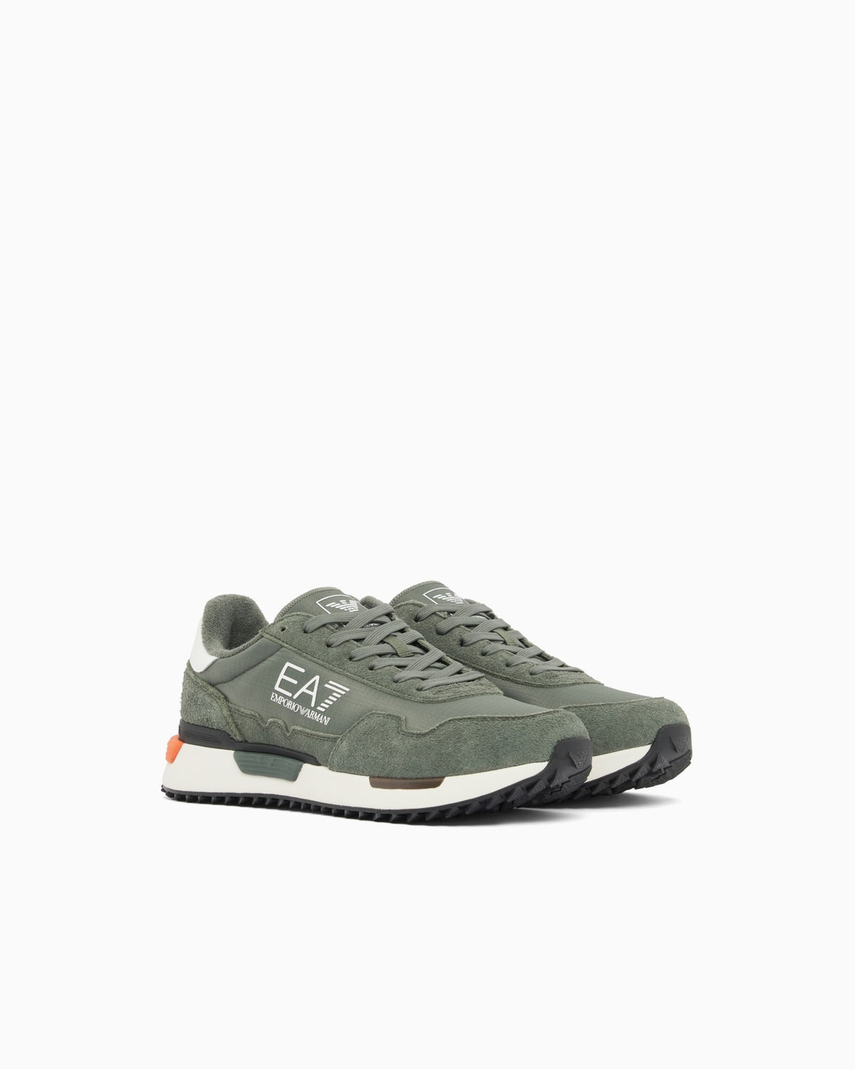 Emporio Armani, Olive Vintage Sneakers