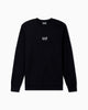 Emporio Armani, Long sleeve  Black Sweatshirt In Cotton With Logo Core Identity