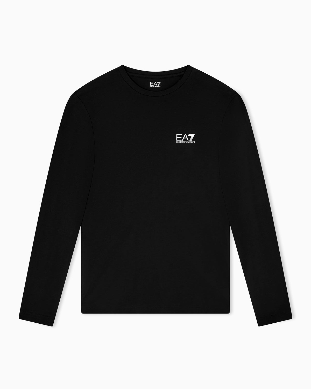 Emporio Armani, Long-sleeved Cotton Core Identity Black T-shirt