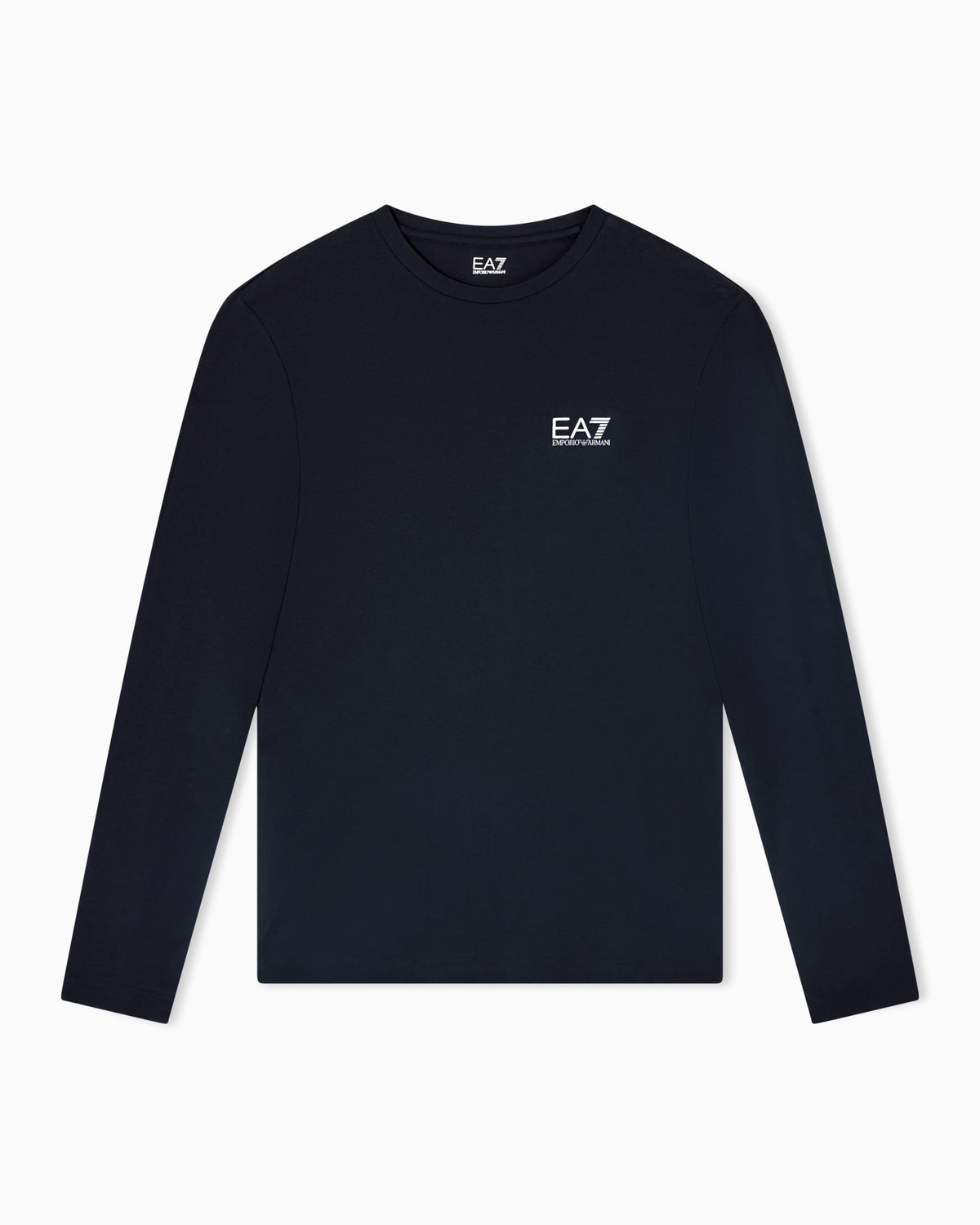 Emporio Armani, Long-sleeved Cotton Core Identity Navy T-shirt