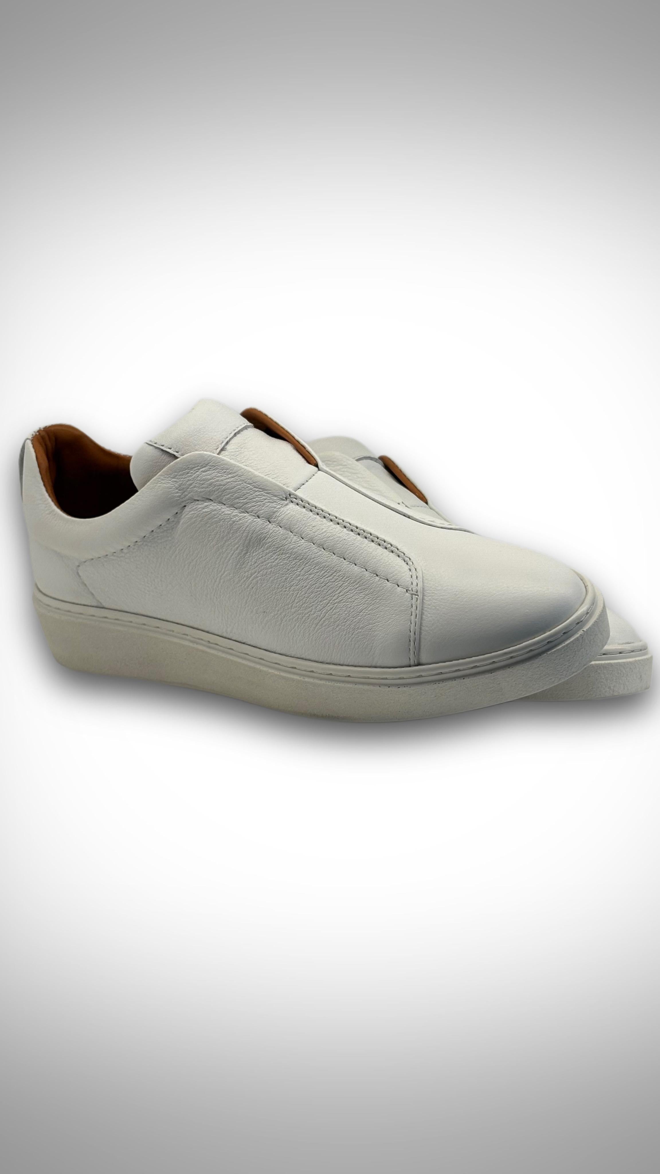 Pedro, White Stitch Sneakers