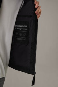 Strellson, Flex Cross Rockston  Black Biker Jacket