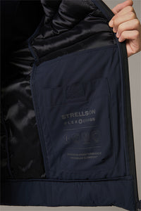 Strellson,Flex Cross- Move Knit Padded Navy Jacket