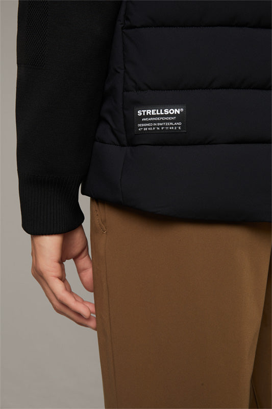 Strellson,Flex Cross- Move Knit Padded Black Jacket