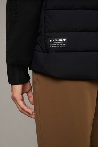 Strellson,Flex Cross- Move Knit Padded Black Jacket