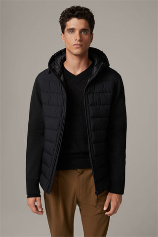 Strellson,Flex Cross- Move Knit Padded Black Jacket