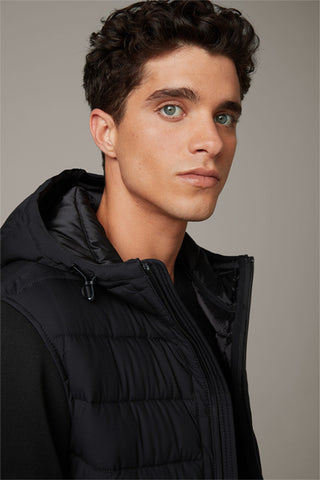 Strellson,Flex Cross- Move Knit Padded Black Jacket