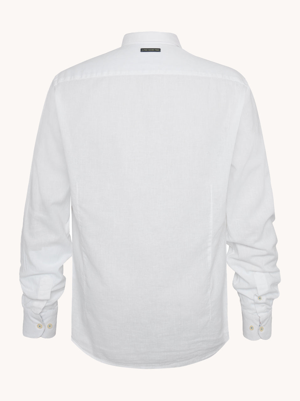 A Fish Named Fred, White Linen Shirt