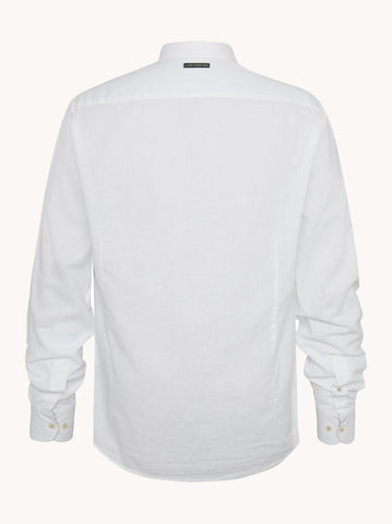 A Fish Named Fred, White Linen Shirt