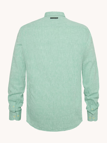 A Fish Named Fred, Green Linen Shirt