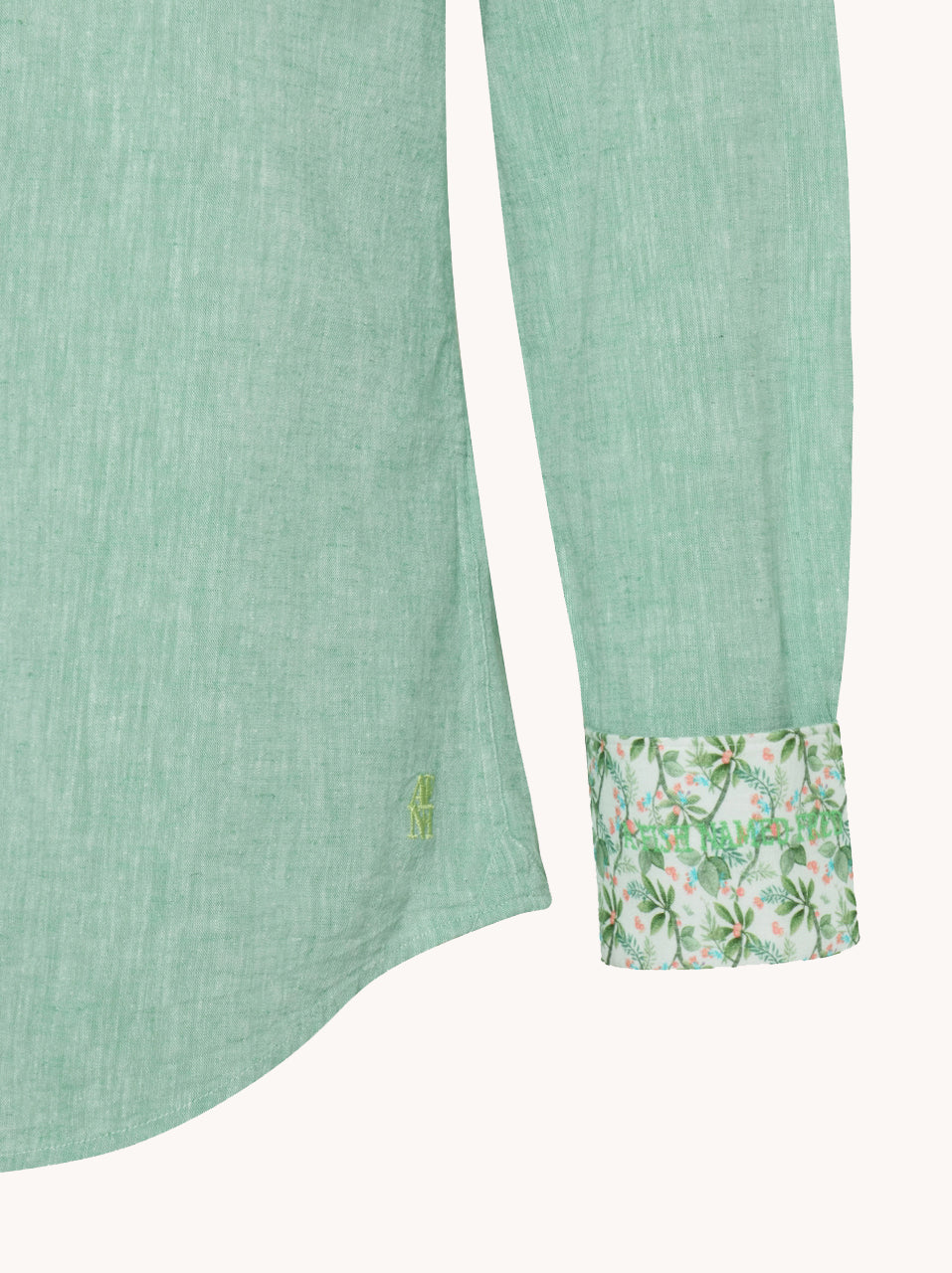 A Fish Named Fred, Green Linen Shirt