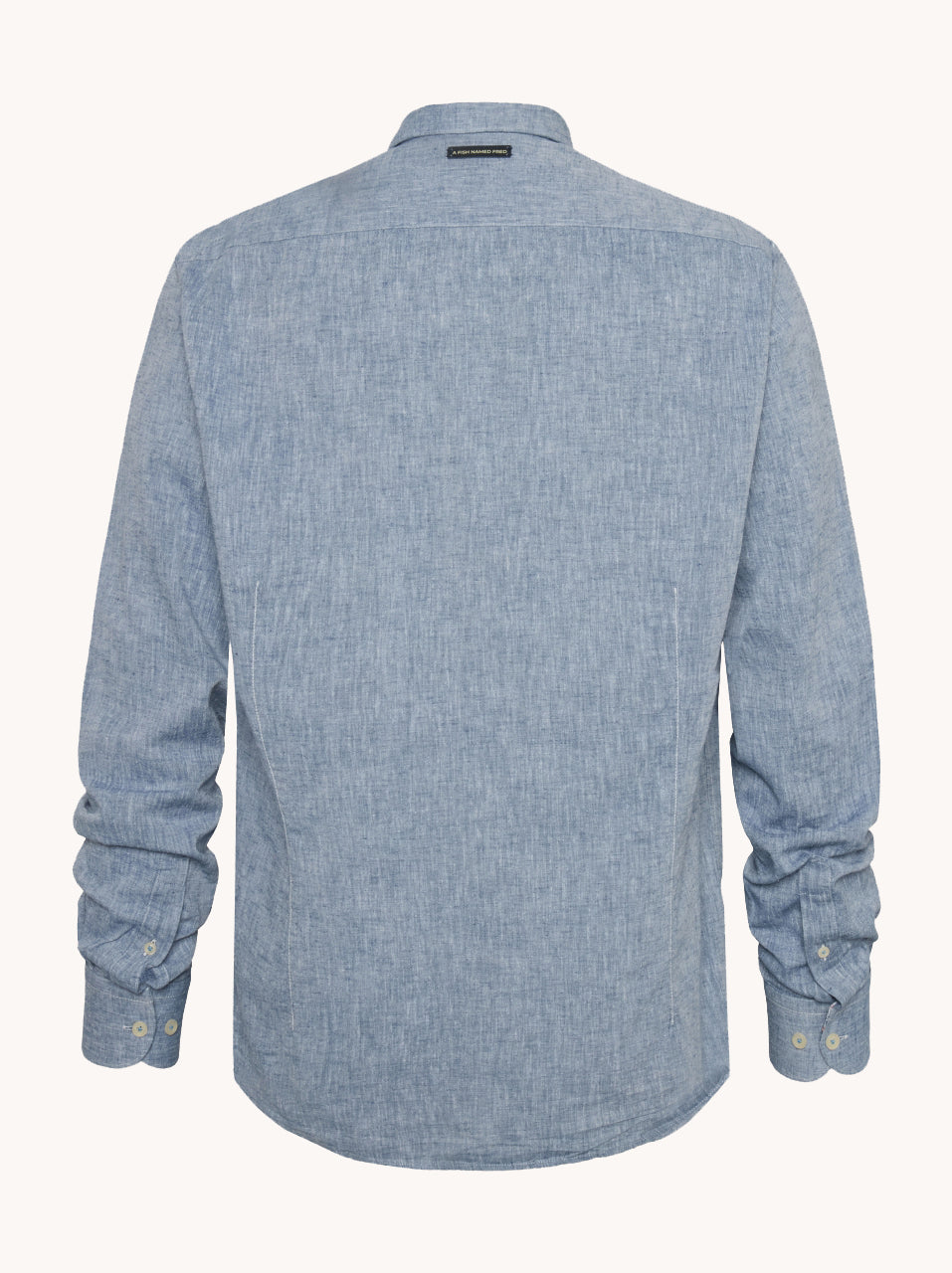 A Fish Named Fred, Cobalt Linen Shirt