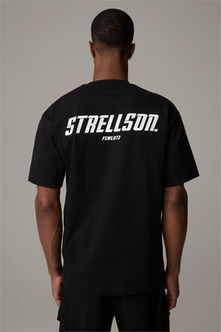 Strellson, Black Kane Cotton T-Shirt
